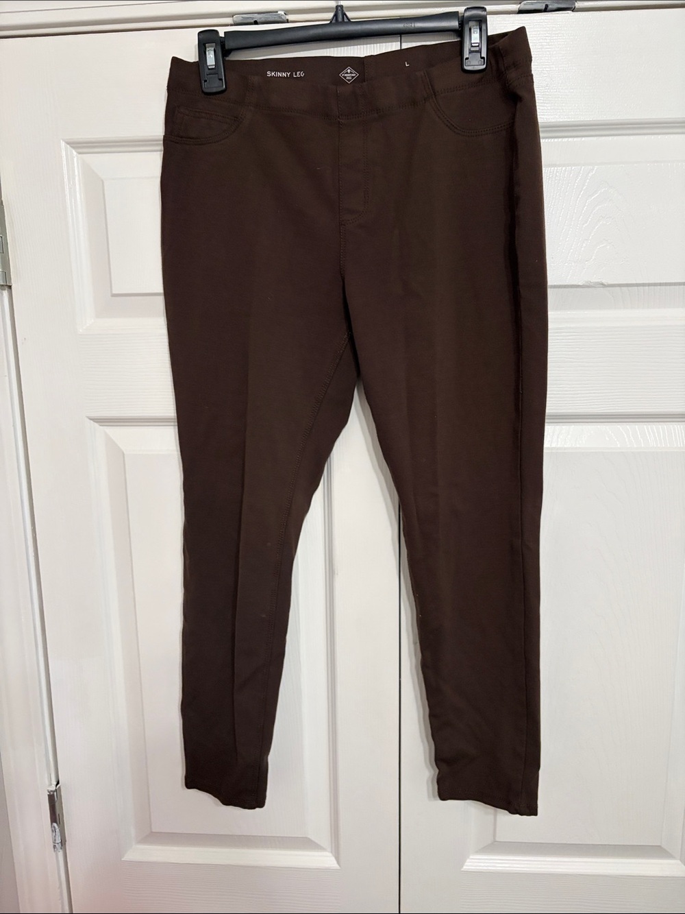 St. John's Bay Brown Skinny-Leg Ponte Pants